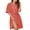 Brick Red, variant on Women's 100% Cotton Robes Summer Short Sleeve Bathrobe Knee Length Sleepwear with Pockets(Black,M)