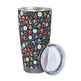 thumbnail image 2 of Lsque Holiday Christmas Cookies Pattern 20oz Car Cup with Lid and Straw, Insulated Coffee Cup with Straw Topper, Spill Proof Travel Coffee Mug, Stainless Steel Tumble-Without Straw, 2 of 8