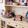 thumbnail image 4 of Nkmbld 4th of July Wooden Table Decorations Patriotic Wood Dachshund Figurine Tiered Tray Decor for Tabletop Centerpieces Home Kitchen Office Desk Shelf, 4 of 8