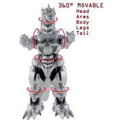 Set of 2 Monster Dinosaur Earth Mecha Figures King of The Monsters, 2021 Movable Joints Action Movie Series Soft Vinyl, Travel Bag
