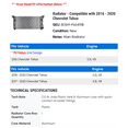 thumbnail image 2 of Radiator - Compatible with 2016 - 2020 Chevy Tahoe 2017 2018 2019, 2 of 2