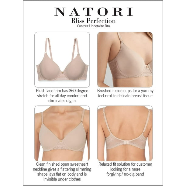 Natori Women's Plus-Size Full Figure Ultra Light Contour, Cafe