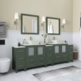 thumbnail image 4 of Vanity Art 96" Double Sink Freestanding Bathroom Vanity Set with Engineered Marble Top and Mirror, 4 of 11
