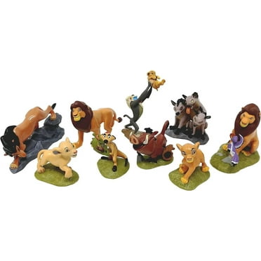 Lion King Deluxe Action Figures and Cake Toppers 9 pcs Exclusive Set