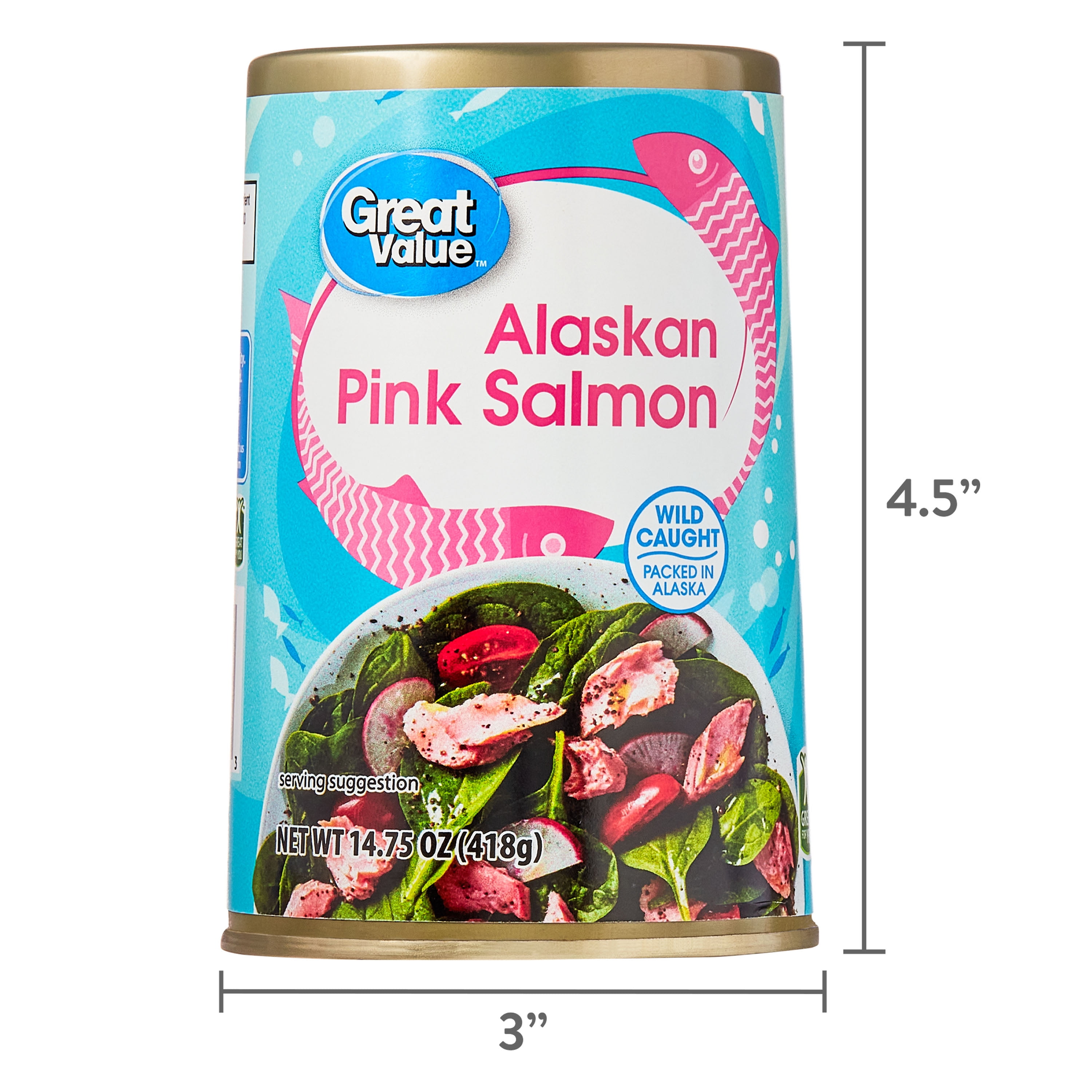 Great Value Alaskan Pink Salmon, 14.75 oz