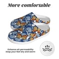 thumbnail image 6 of Daiia Colorful Butterfly1 Print Women’s Fuzzy Slippers Memory Foam Lightweight House Shoes Cozy Loafer Flannel House Shoes-42/43, 6 of 7