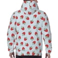 thumbnail image 7 of Lsque Hand Drawn Strawberry Pattern Casual Men's Hoodie,Hooded Sweatshirt with Kangaroo Pocket,Pullover Hoodie-3X-Large, 7 of 7