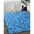 thumbnail image 2 of Ahgly Company Indoor Rectangle Patterned Blue Dress Blue Area Rugs, 6' x 9', 2 of 6