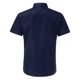 thumbnail image 5 of Camisas s Para Hombre Manga Corta Corto Collar Solid Casual Turn camisa descendente Button Men's Business Affairs Camisas Men (Navy, XXL), 5 of 7