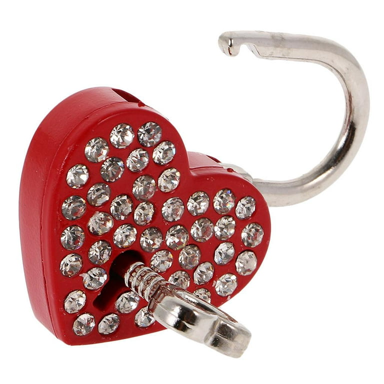 2Pcs Locks With Keys Locker Decor Locker Decoration Heart Lock Padlock With  Key - Helia Beer Co