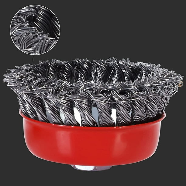 Conical wire brush deals