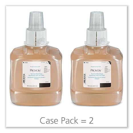 GOJO PROVON Lavado a mano de espuma antimicrobiana 1200 ml (paquete de 2)