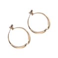 thumbnail image 2 of Aretes Curvos Simples, Enhebrador Irregular, Aros Llamativos Circulares Para Mujeres Y Niñas 1 Par Scienceny AP005631-00, 2 of 6