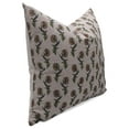 thumbnail image 2 of Fabdivine Block Print Throw Pillow Cover, 14x36 Inch Pure Linen Handmade Cushion Cover, Floral Print Boho Design Green Pillow Cover for Sofa and Couch, 2 of 5