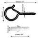 thumbnail image 2 of 24 Pcs Screw In Hooks Outdoor String Lights Screw Hook Ceiling Hooks, 2 of 5