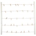 thumbnail image 2 of Contemporary Home Living Floating Photo Clothesline Frame with Clips - 29.75" - White, 2 of 6