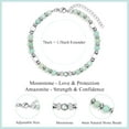 thumbnail image 5 of Amazonite Colorful Imperial Jasper Stainless Steel Beads Bracelets, Graduation Mothers Day Christmas Birthday Gifts for Her Women, 5 of 6