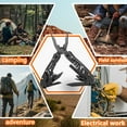 thumbnail image 4 of Arcticwind 11-in-1 Multi-Tool Pliers - Stainless Steel Survival Knife w/Screwdriver Bits, Self-Locking Multifunctional Tool for Camping, Hunting, Emergency, Outdoor Adventures (Includes Sheath), 4 of 5