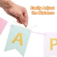 thumbnail image 3 of 6.7 x 4.7Inch Happy Birthday Banner for Party Decorations, White, 3 of 6