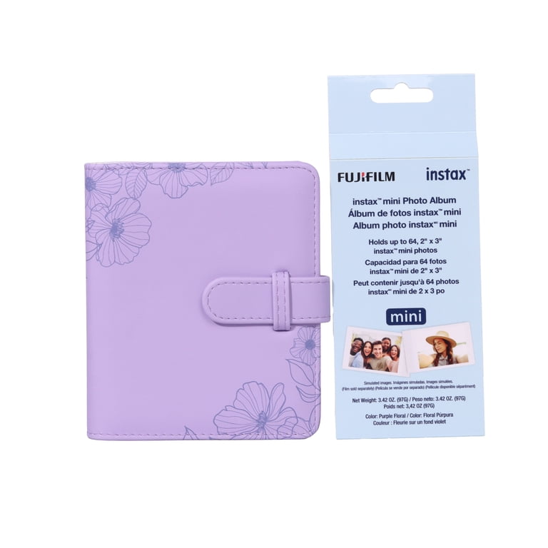 Fujifilm instax Mini Purple Floral Album - Walmart.com