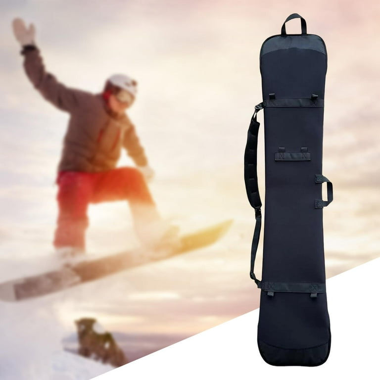 3.5mm Neoprene Protection Sleeve Backpack Adjustable Shoulder Strap Zip  Packs Snowboard Travel Bag Ski Storage Case for Trip Longboard Skiing 