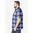 thumbnail image 2 of KingSize Men's Big & Tall Plaid Wrinkle-Resistant Short Sleeve Button Down, 2 of 6
