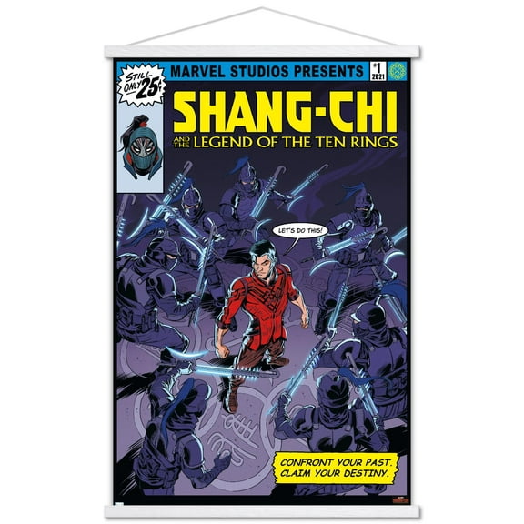 Marvel Shang-Chi and the Legend of the Ten Rings - Let's Do This Wall Poster with Wooden Magnetic Frame, 22.375" x 34"