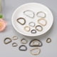 thumbnail image 3 of Uxcell 30 Pcs Anillos D de Metal 1" ID 0.15 pulgadas de grosor Apertura Aleación de Zinc para Llaveros Bolsas Correas Cinturones Plata Brillante, 3 of 5