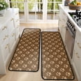 thumbnail image 4 of Kitchen Rugs Sets Of 2,Paw Prints Anti Fatigue Kitchen Mat Rugs Non Slip Washable,Decorative Kitchen Floor Mats for Kitchen,Sink,Laundry,17"x47"+17"x47", 4 of 5
