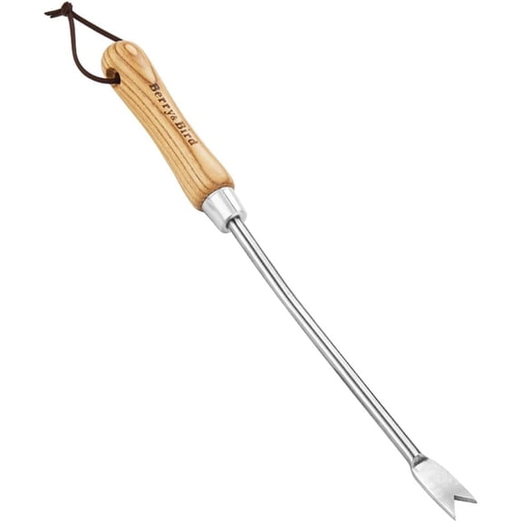 Berry&Bird Dandelion Weeding Tool Crack Weeder Manual Hand Weeder, V-Shaped Fork Easy Weed Removal & Uprooting, Garden Weed Puller Tool for Patio Lawn Yard