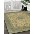 thumbnail image 2 of Ahgly Company Indoor Square Abstract Copper Green Abstract Area Rugs, 7' Square, 2 of 6