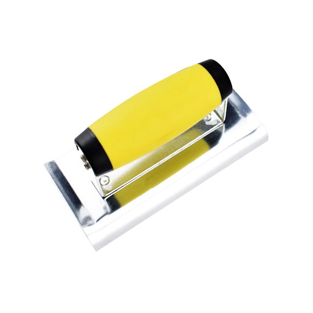 Paleta de esquina Paleta de yeso de acero al carbono Mango de goma Agarre cómodo Herramienta de construcción resistente para acabado de albañilería de Estilo A shamjiam Paleta de esquina