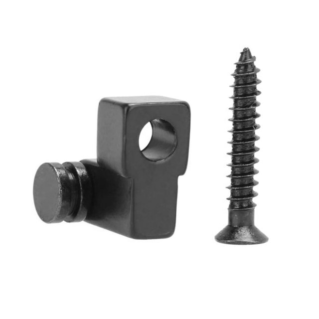 Greeniant Retenedores de cuerdas de rodillos para guitarra, guías de cuerdas de acero para guitarra eléctrica, accesorio para instrumentos musicales, 2 Accesorios para instrumentos musicales negro Greeniant OD000269-02B