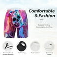 thumbnail image 3 of Lukts Neon Skull With Milkshake Print Mens Swim Trunks Swim Shorts Quick Dry Bathing Suits for Men Beach Shorts Mesh Lining Swimming Trunks ,Bathing Suit-XX-Large, 3 of 6