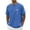 Blue, variant on Men's Palm Tree Print Raglan Sleeve T-Shirt, Summer Island Graphic Tee, Casual Cotton Crew Neck with Tropical Style