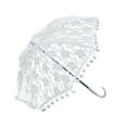 thumbnail image 1 of Small lacy parasol Handle Umbrellas Embroidery Parasol Lace Floral Umbrella, 1 of 8