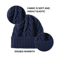 thumbnail image 3 of Gorros de lana de gran tamaño para hombre y mujer, gorros cálidos de gran tamaño, gorros de invierno para cabezas grandes, gorros de punto elástico, 3 of 5