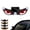 B, variant on Solar Devil Eyes LED Car Window Light, No Drill Suction Cup Devil Eyes Light, Solar & USB Rechargeable Animated Suction Cup Warning Lamp for SUV Truck Van RV