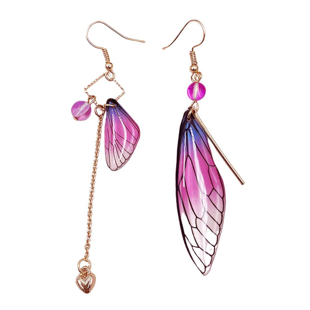 Stainless Steel Filigree Dangle Earrings Choose Butterfly Flower Fairy Wings 