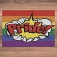 thumbnail image 5 of Ambesonne Rainbow Jigsaw Puzzle Durable Cardboard, Pop Art Comics Pride, 1000 pcs, Multicolor, 5 of 5