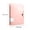 Pink, variant on Pink A4 4-Hole Loose-Leaf Binder Folder, Large Capacity Document Organizer with Elastic String Closure, Press Open Design for Office Paper Storage