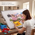 thumbnail image 2 of Yesday Lightweight Felt Jigsaw Puzzle Playing Board, Foldable Puzzle Playing Mat with Non-Slip Surface & 6 Sorting Trays, Portable Puzzle Pad Jigsaw Saver for Adults (Up, 2 of 8