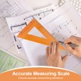 thumbnail image 4 of Triangle Carpenter Square Ruler, Multifunctional Perfect Insulating Properties 40x23cm Woodworking Triangle Ruler Accurate Measuring Scale  for Modeling, 4 of 7