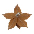 thumbnail image 4 of Clip Holiday Time 17 cm  Flor de Nochebuena Dorado con Blanco, 4 of 4