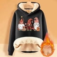 thumbnail image 2 of Women's Christmas Print Hoodie Cozy Winter Pullover Soft Warm Holiday Sweatshirt Casual Wear, 2 of 2