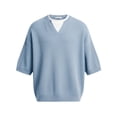 thumbnail image 4 of Landzoo Men'S Tops Solid Color Short Sleeve Crew Neck Tops Summer Casual Men Tees Size XL Blue, 4 of 4