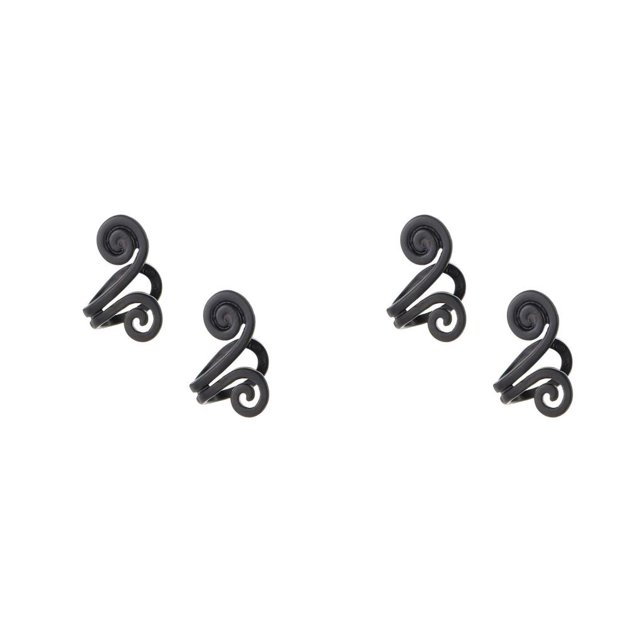 Guardurnaity 2 uds, pendientes para hombres y mujeres, pendiente con forma geométrica, decoración de orejas, joyería de aleación para citas, Negro 2piezas