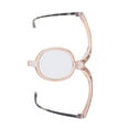 thumbnail image 1 of Orange 180 Degree Rotation Makeup Reading Glasses, Rotating Eye Makeup Glasses with Protect Box, Cosmetic Women Reading Glasses for Reading and Make Up, 1 of 8