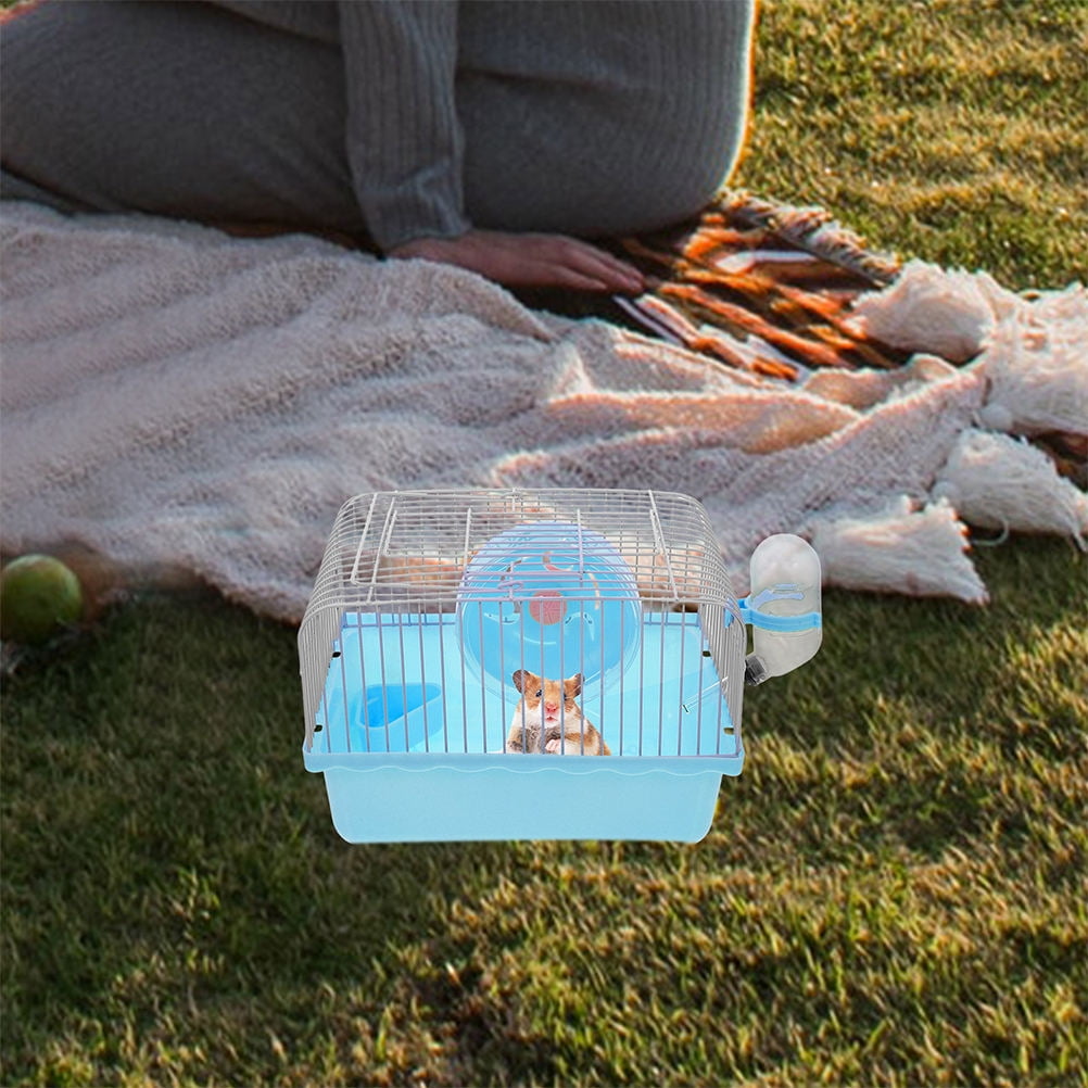 TABLZONE 2-Pack Portable Hamster Travel Cage with Clear Visibility and Easy for Small Pets and