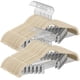 thumbnail image 1 of Perchas para pantalones SONGMICS, paquete de 20 unidades, de terciopelo con clips ajustables, 1 of 8